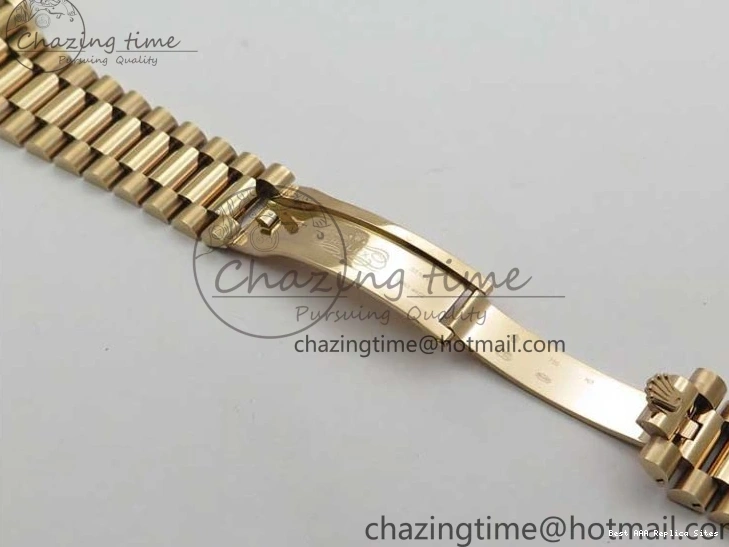 Best AAA Replica Sites A 228239 New 904 Dial on 40mm RG President QuickDry Dial BP Brown 2824 Bracelet Roman Day-Date RG Version 0110